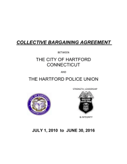 collective bargaining agreement - Labor Relations Information System