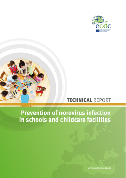 Prevention of norovirus infection in schools and childcare