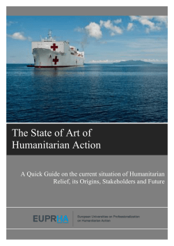 The State of Art of Humanitarian Action
