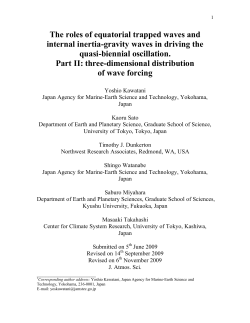 The roles of equatorial trapped waves and internal inertia