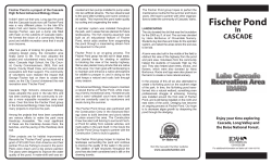 Fischer Pond - Cascade Chamber of Commerce