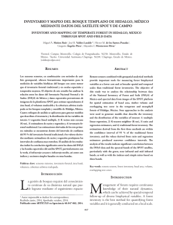 INVENTARIO Y MAPEO DEL BOSQUE TEMPLADO DE HIDALGO
