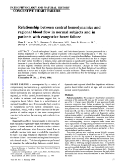 regional blood flow in normal subjects and in patients with