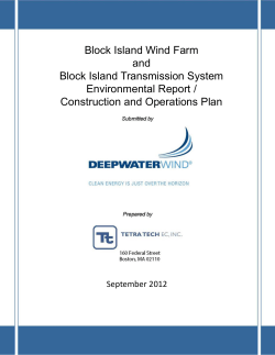 Block Island Wind Farm and Block Island Transmission System