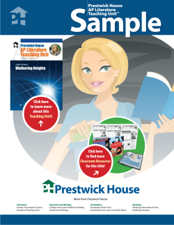 Wuthering Heights - Advanced Placement Literature Teaching Unit