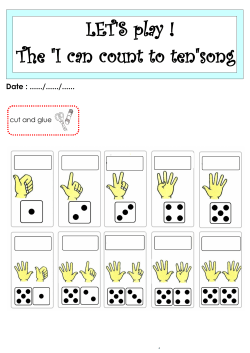 LET`S play ! The "I can count to ten"song