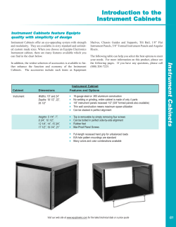 Instrument Cabinet - Equipto Electronics