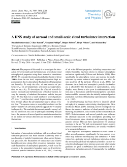 A DNS study of aerosol and small-scale cloud turbulence interaction