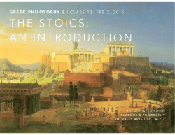 GREEK PHILOSOPHY 2 - Ancient Philosophy at UBC