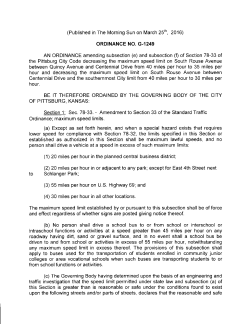 G-1249 &ndash; Reducing Speed Limit on South Rouse