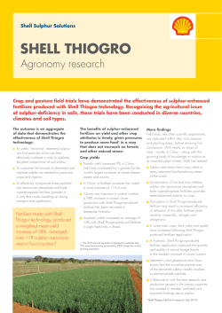 SHELL THioGRo