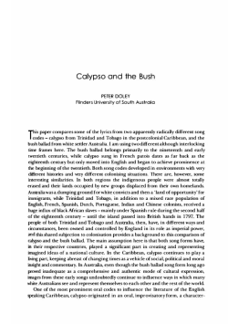 Calypso and the Bush - Sydney Open Journals online