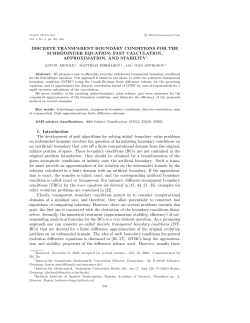 Discrete transparent boundary conditions for the Schr&ouml;dinger