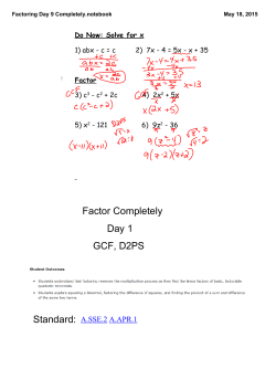 Factoring Day 9 Completely.notebook