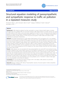 Structural equation modeling of parasympathetic and sympathetic