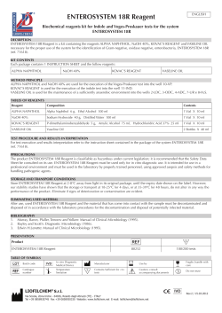 ENTEROSYSTEM 18R Reagent