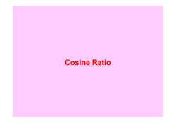 Cosine Ratio