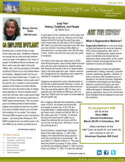 Set the Record Straight February 2012