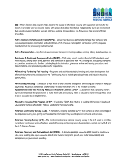 202 – HUD`s Section 202 program helps expand the
