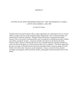 ABSTRACT CENTER STAGE: HOW THEODORE ROOSEVELT AND
