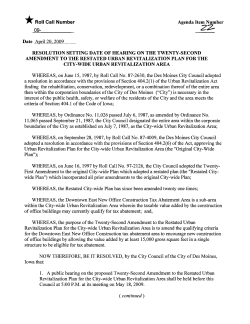 Agenda Item Number - City of Des Moines
