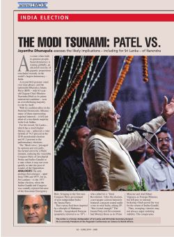 The Modi Tsunami : Patel vs. Nehru Legacies