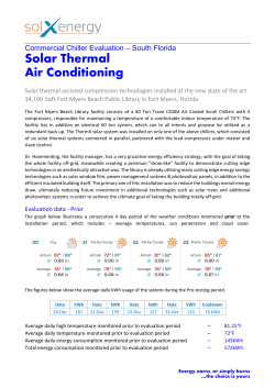 Solar Thermal Air Conditioning