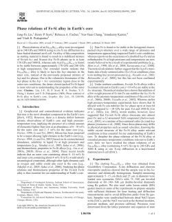 Phase relations of Fe-Si alloy in Earth`s core