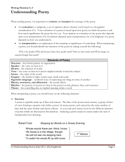 L-3: Understanding Poetry