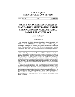 reach an agreement or else - San Joaquin College of Law