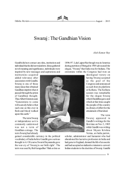Swaraj : The Gandhian Vision