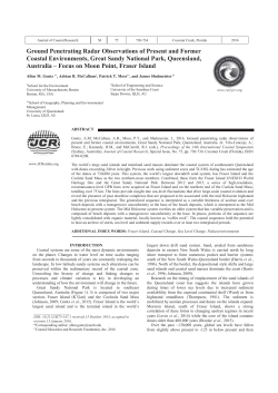 Ground Penetrating Radar Observations of Present and Former