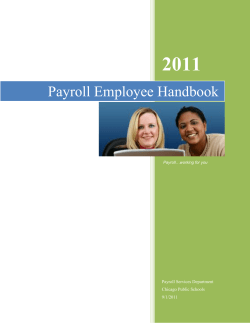Payroll Employee Handbook