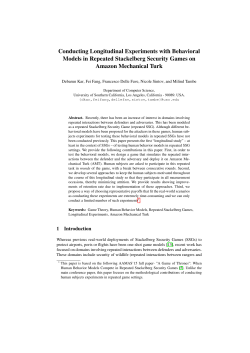 Conducting Longitudinal Experiments with