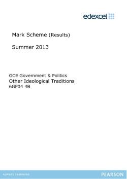Mark scheme - Edexcel
