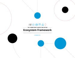 Competency-Based Education Ecosystem Framework