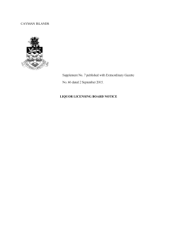 The Liquor Licensing Board Notice.
