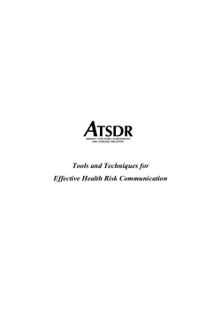 Tools and Techniques for Effective Health Risk Communication
