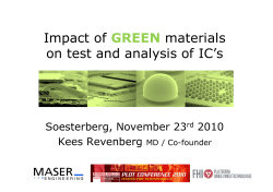 Impact on testing and analysis