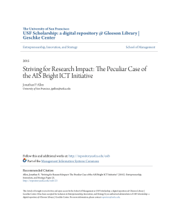 Striving for Research Impact: The Peculiar Case of the AIS Bright