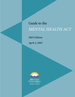 Guide to the Mental Health Act