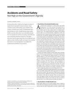 Accidents and Road Safety