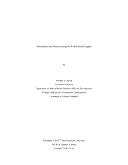 Assimilation and Identity among the Kodiak Island Sugpiat