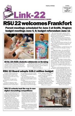 RSU 22 welcomes Frankfort