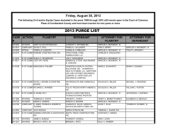 2013 Purge List - Cumberland County