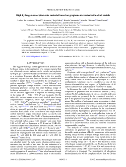 High hydrogen-adsorption-rate material based on graphane