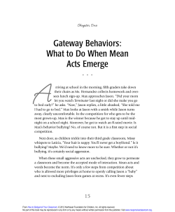Gateway Behaviors