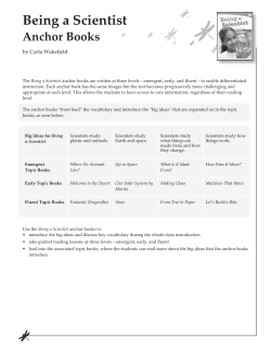 Being a Scientist Anchor Books