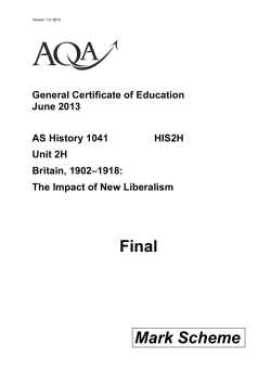 The Impact of New Liberalism June 2013