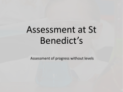 Assessment without levels presentation July 2015